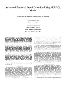 Advanced Financial Fraud Detection Using GNN-CL Model