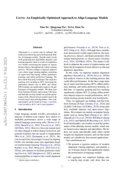 LIONs: An Empirically Optimized Approach to Align Language Models