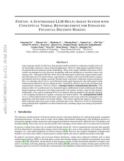 FinCon: A Synthesized LLM Multi-Agent System with Conceptual Verbal
  Reinforcement for Enhanced Financial Decision Making