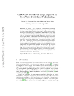 CEIA: CLIP-Based Event-Image Alignment for Open-World Event-Based
  Understanding