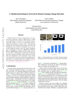 A Mamba-based Siamese Network for Remote Sensing Change Detection