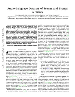 Audio-Language Datasets of Scenes and Events: A Survey