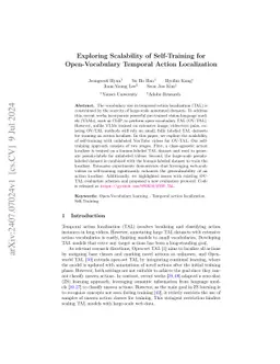 Exploring Scalability of Self-Training for Open-Vocabulary Temporal
  Action Localization