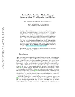 ProtoSAM: One-Shot Medical Image Segmentation With Foundational Models