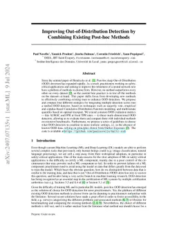 Improving Out-of-Distribution Detection by Combining Existing Post-hoc
  Methods