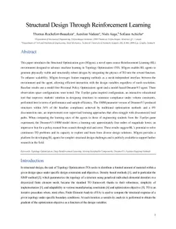Structural Design Through Reinforcement Learning