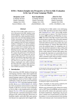 ETM: Modern Insights into Perspective on Text-to-SQL Evaluation in the Age of Large Language Models