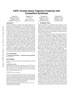 CATP: Context-Aware Trajectory Prediction with Competition Symbiosis