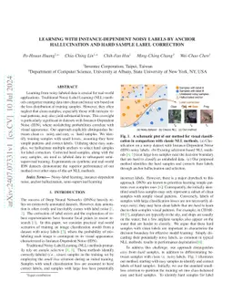 Learning with Instance-Dependent Noisy Labels by Anchor Hallucination
  and Hard Sample Label Correction