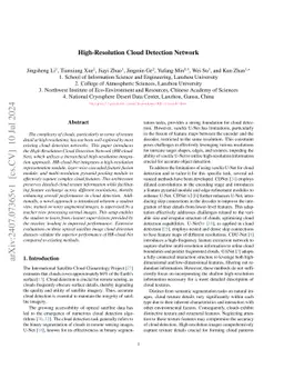 High-Resolution Cloud Detection Network