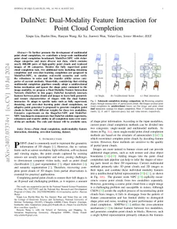 DuInNet: Dual-Modality Feature Interaction for Point Cloud Completion