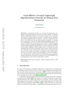 Greit-HRNet: Grouped Lightweight High-Resolution Network for Human Pose
  Estimation