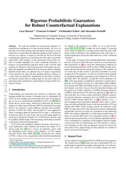 Rigorous Probabilistic Guarantees for Robust Counterfactual Explanations