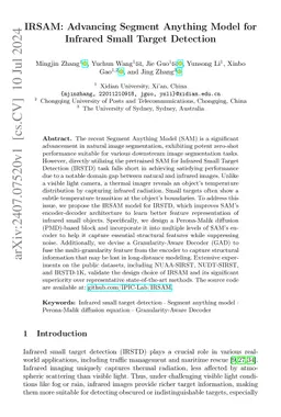 IRSAM: Advancing Segment Anything Model for Infrared Small Target
  Detection
