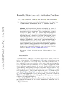 Trainable Highly-expressive Activation Functions