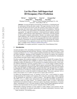 Let Occ Flow: Self-Supervised 3D Occupancy Flow Prediction