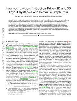 InstructLayout: Instruction-Driven 2D and 3D Layout Synthesis with Semantic Graph Prior