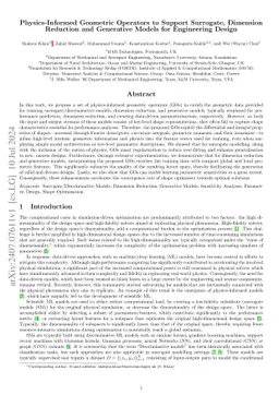 Physics-Informed Geometric Operators to Support Surrogate, Dimension
  Reduction and Generative Models for Engineering Design