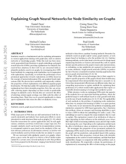 Explaining Graph Neural Networks for Node Similarity on Graphs