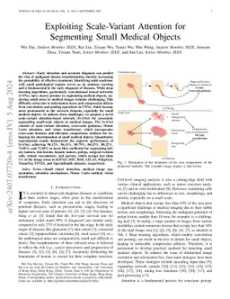 Exploiting Scale-Variant Attention for Segmenting Small Medical Objects