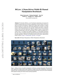 BiGym: A Demo-Driven Mobile Bi-Manual Manipulation Benchmark