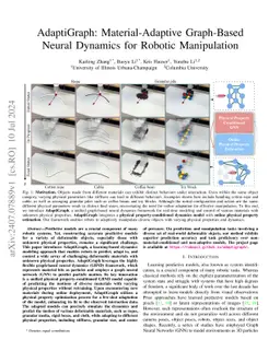 AdaptiGraph: Material-Adaptive Graph-Based Neural Dynamics for Robotic
  Manipulation