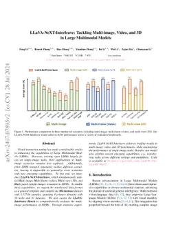 LLaVA-NeXT-Interleave: Tackling Multi-image, Video, and 3D in Large
  Multimodal Models