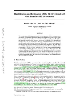 Identification and Estimation of the Bi-Directional MR with Some Invalid
  Instruments