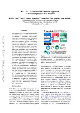 Rel-A.I.: An Interaction-Centered Approach To Measuring Human-LM
  Reliance