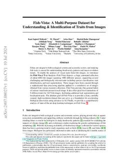 Fish-Vista: A Multi-Purpose Dataset for Understanding & Identification of Traits from Images