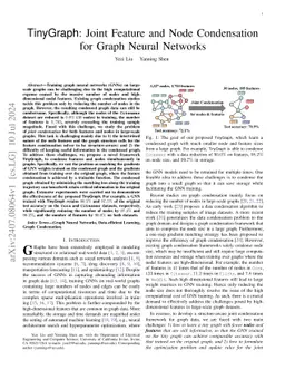 TinyGraph: Joint Feature and Node Condensation for Graph Neural Networks