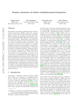 Density Estimation via Binless Multidimensional Integration