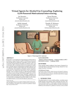 Virtual Agents for Alcohol Use Counseling: Exploring LLM-Powered
  Motivational Interviewing