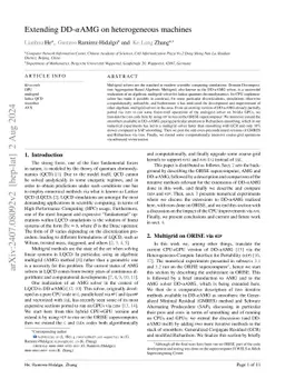Extending DD-$α$AMG on heterogeneous machines