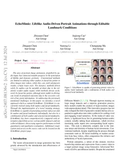 EchoMimic: Lifelike Audio-Driven Portrait Animations through Editable
  Landmark Conditions