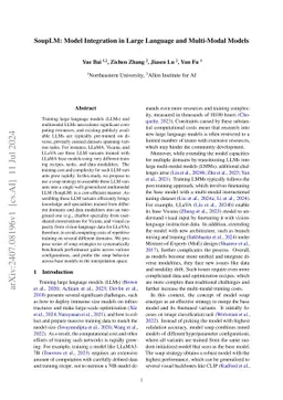 SoupLM: Model Integration in Large Language and Multi-Modal Models