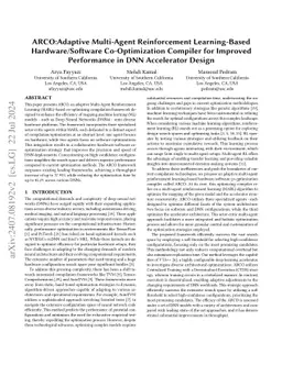 Dynamic Co-Optimization Compiler: Leveraging Multi-Agent Reinforcement Learning for Enhanced DNN Accelerator Performance