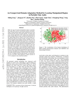 An Unsupervised Domain Adaptation Method for Locating Manipulated Region
  in partially fake Audio