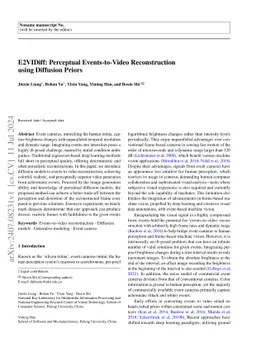 E2VIDiff: Perceptual Events-to-Video Reconstruction using Diffusion
  Priors
