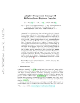 Adaptive Compressed Sensing with Diffusion-Based Posterior Sampling