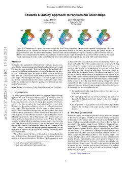 Towards a Quality Approach to Hierarchical Color Maps