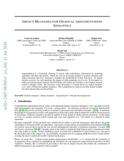 Impact Measures for Gradual Argumentation Semantics