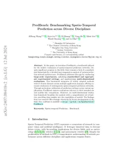 PredBench: Benchmarking Spatio-Temporal Prediction across Diverse
  Disciplines