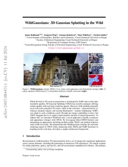 WildGaussians: 3D Gaussian Splatting in the Wild