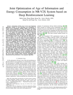 Joint Optimization of Age of Information and Energy Consumption in NR-V2X System based on Deep Reinforcement Learning