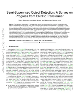 Semi-Supervised Object Detection: A Survey on Progress from CNN to
  Transformer