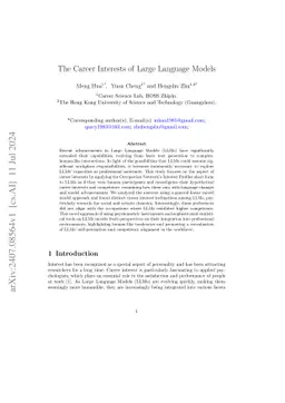 The Career Interests of Large Language Models