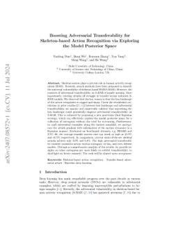 Boosting Adversarial Transferability for Skeleton-based Action
  Recognition via Exploring the Model Posterior Space