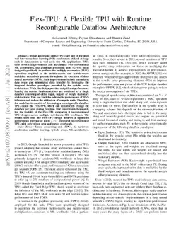 Flex-TPU: A Flexible TPU with Runtime Reconfigurable Dataflow
  Architecture
