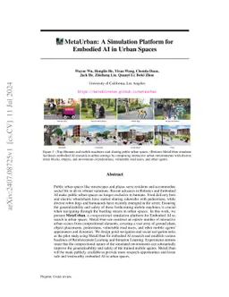 MetaUrban: A Simulation Platform for Embodied AI in Urban Spaces